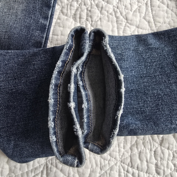 Driftwood Jackie Mid Rise Skinny Embroidered Bird Blue Jeans Size 25 - Picture 10 of 15